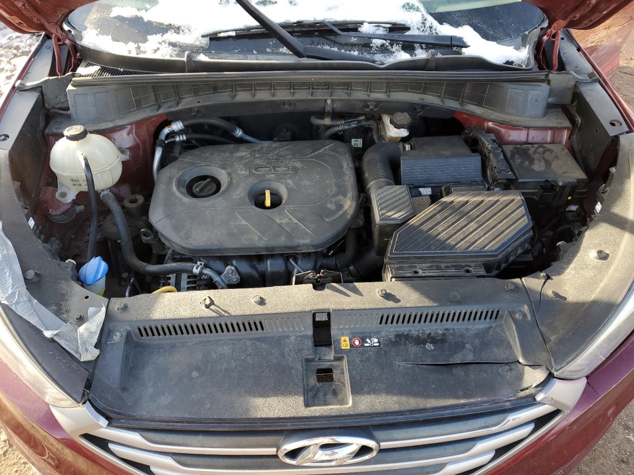 2017 Hyundai Tucson VIN KM8J3CA40HU275768 Copart auction photo, front end / side damage thumbnail 14