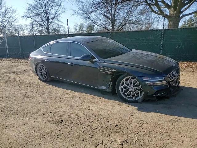 2022 Genesis G80 VIN KMTGB4SCXNU137682 Copart auction photo, front end / undercarriage damage thumbnail 11