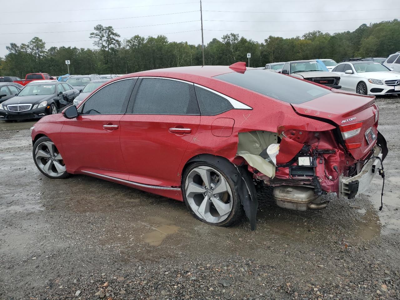 2018 Honda Accord VIN 1HGCV1F96JA017716 Copart auction photo, all over damage thumbnail 2