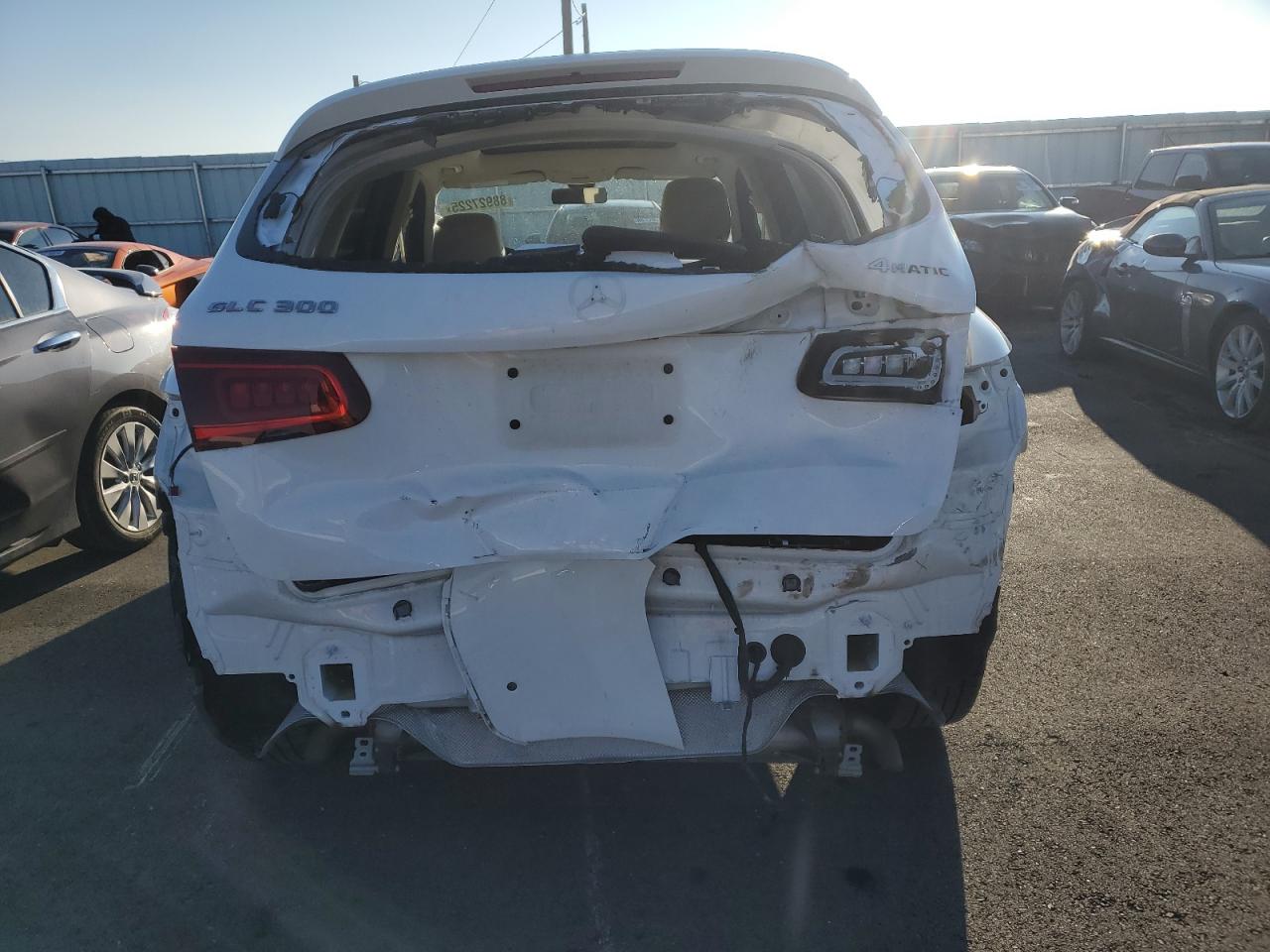 2021 Mercedes-Benz GLC VIN W1N0G8EB2MV323004 Copart auction photo, rear end damage thumbnail 6