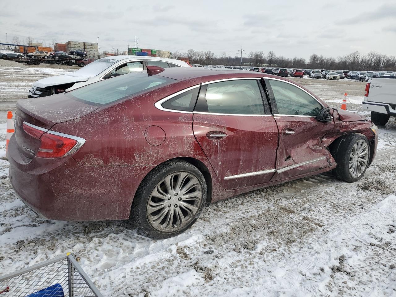 2017 Buick LaCrosse VIN 1G4ZS5SS2HU145229 Copart auction photo, side / front end damage thumbnail 3
