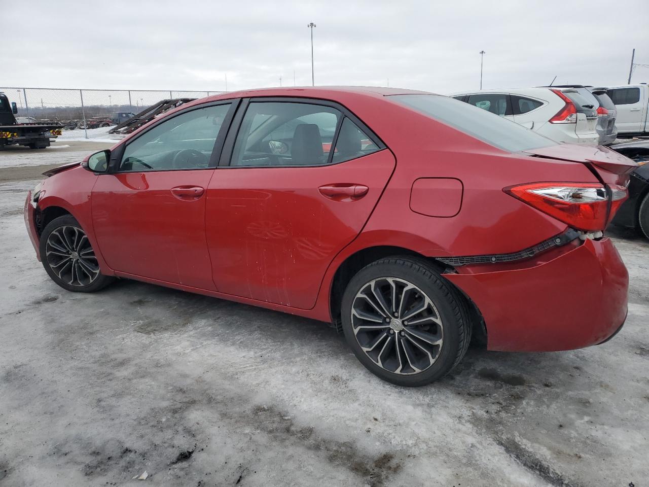 2015 Toyota Corolla VIN 2T1BURHE6FC428204 Copart auction photo, front end / rear end damage thumbnail 2