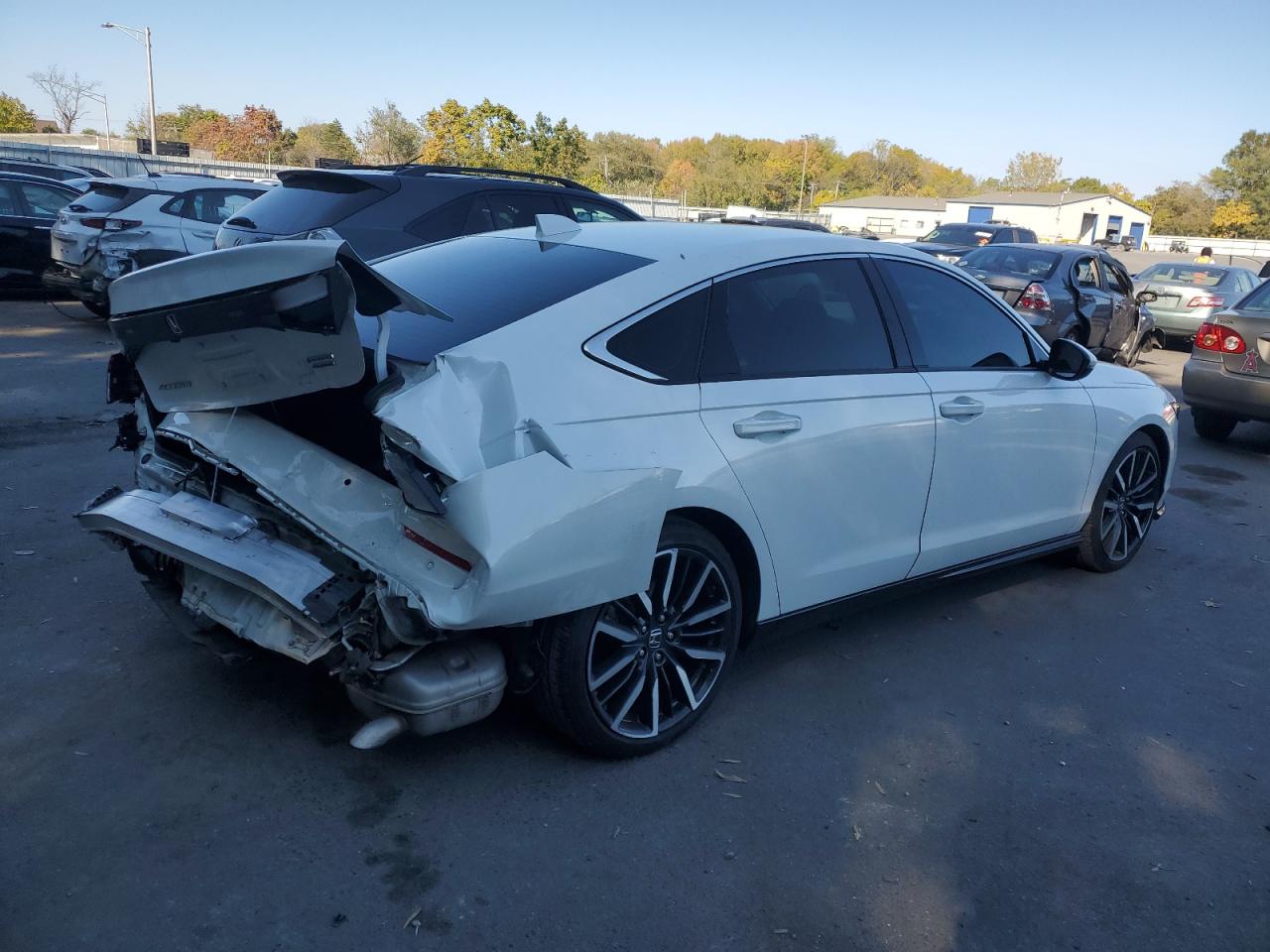 2023 Honda Accord VIN 1HGCY2F87PA009668 Copart auction photo, rear end damage thumbnail 3
