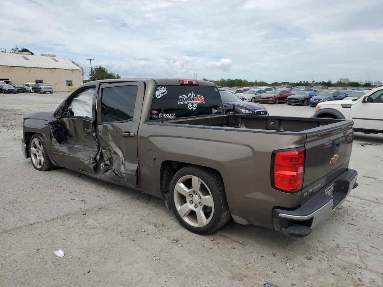 2015 Chevrolet Silverado VIN 3GCPCREC8FG409977 Copart auction photo, all over damage thumbnail 2