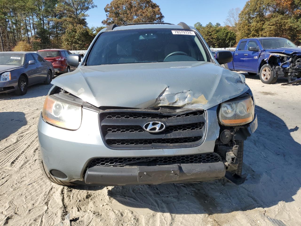 2009 Hyundai Santa Fe VIN 5NMSG13D89H278327 Copart auction photo, front end / minor dent/scratches damage thumbnail 5