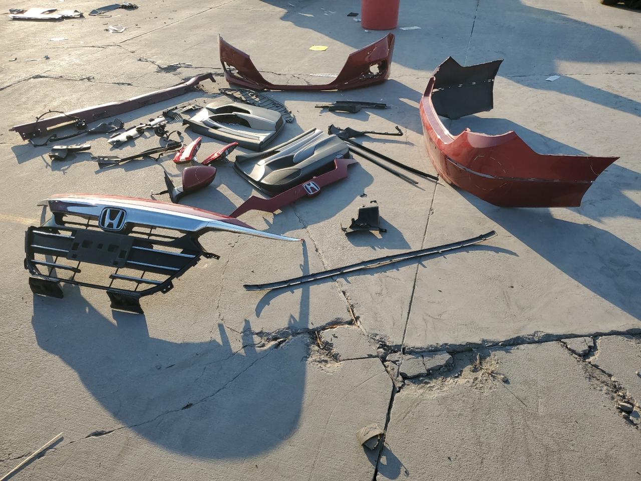 2021 Honda Accord VIN 1HGCV1F52MA091345 Copart auction photo, stripped damage thumbnail 13