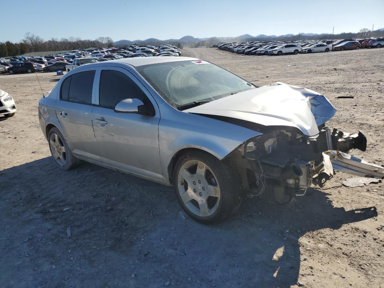 2010 Chevrolet Cobalt VIN 1G1AF5F57A7216612 Copart auction photo, all over / front end damage thumbnail 4
