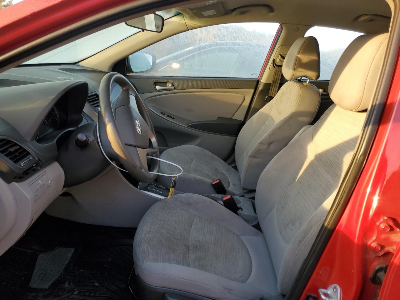 2017 Hyundai Accent VIN KMHCT4AE9HU345629 Copart auction photo, front end damage thumbnail 7