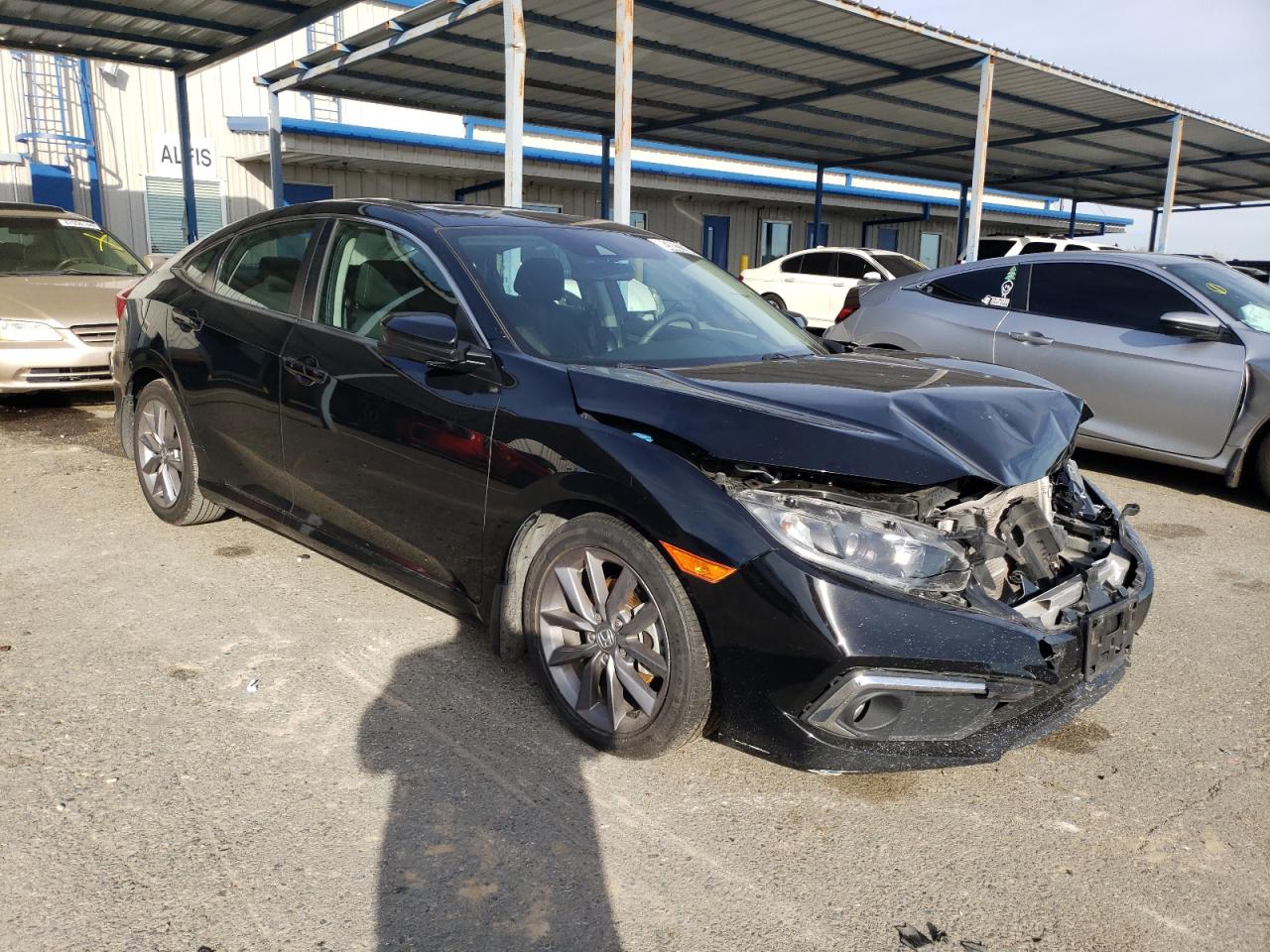 2019 Honda Civic VIN 19XFC1F38KE212311 Copart auction photo, front end damage thumbnail 4