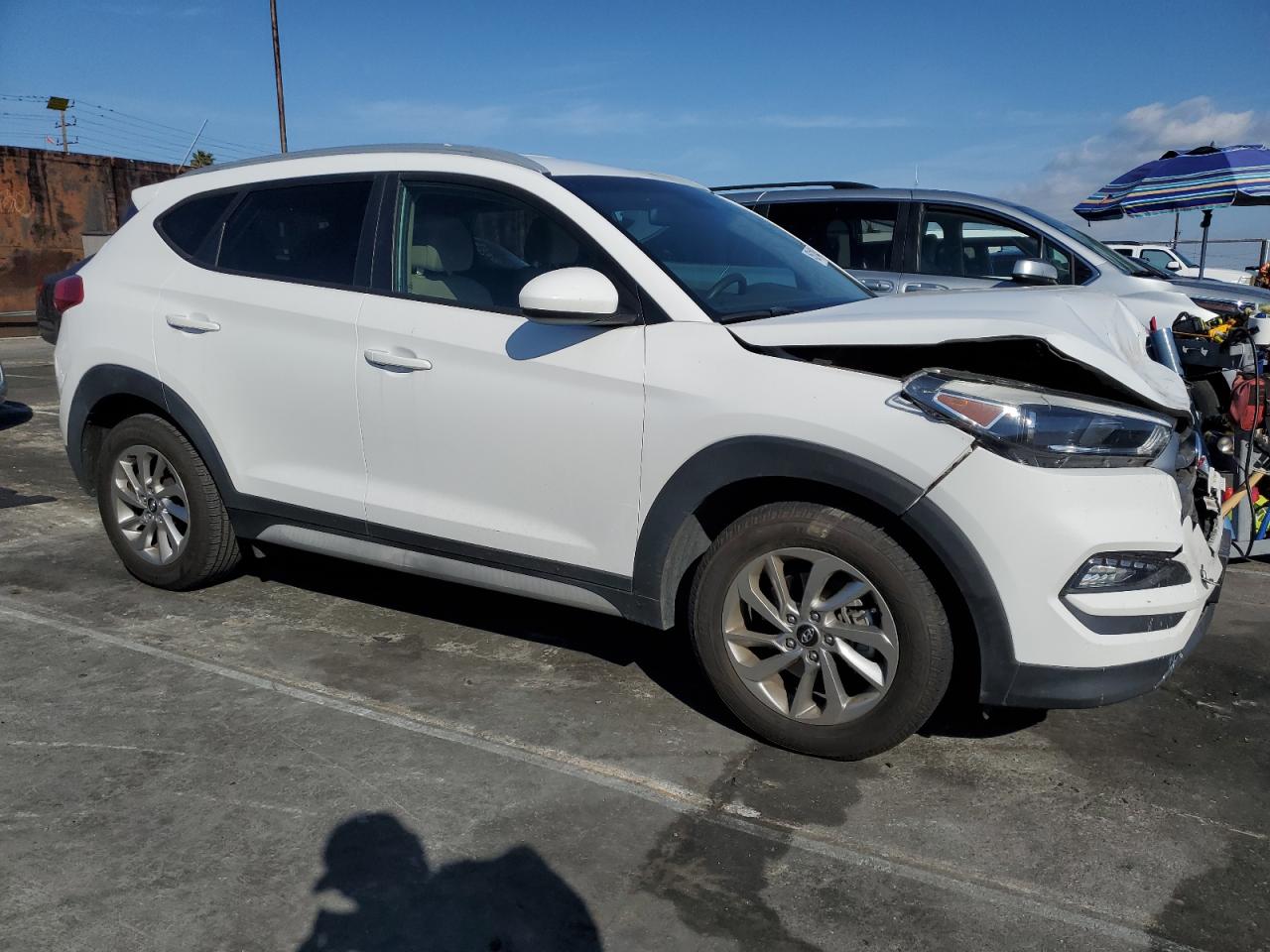 2018 Hyundai Tucson VIN KM8J33A41JU696209 Copart auction photo, mechanical / front end damage thumbnail 4