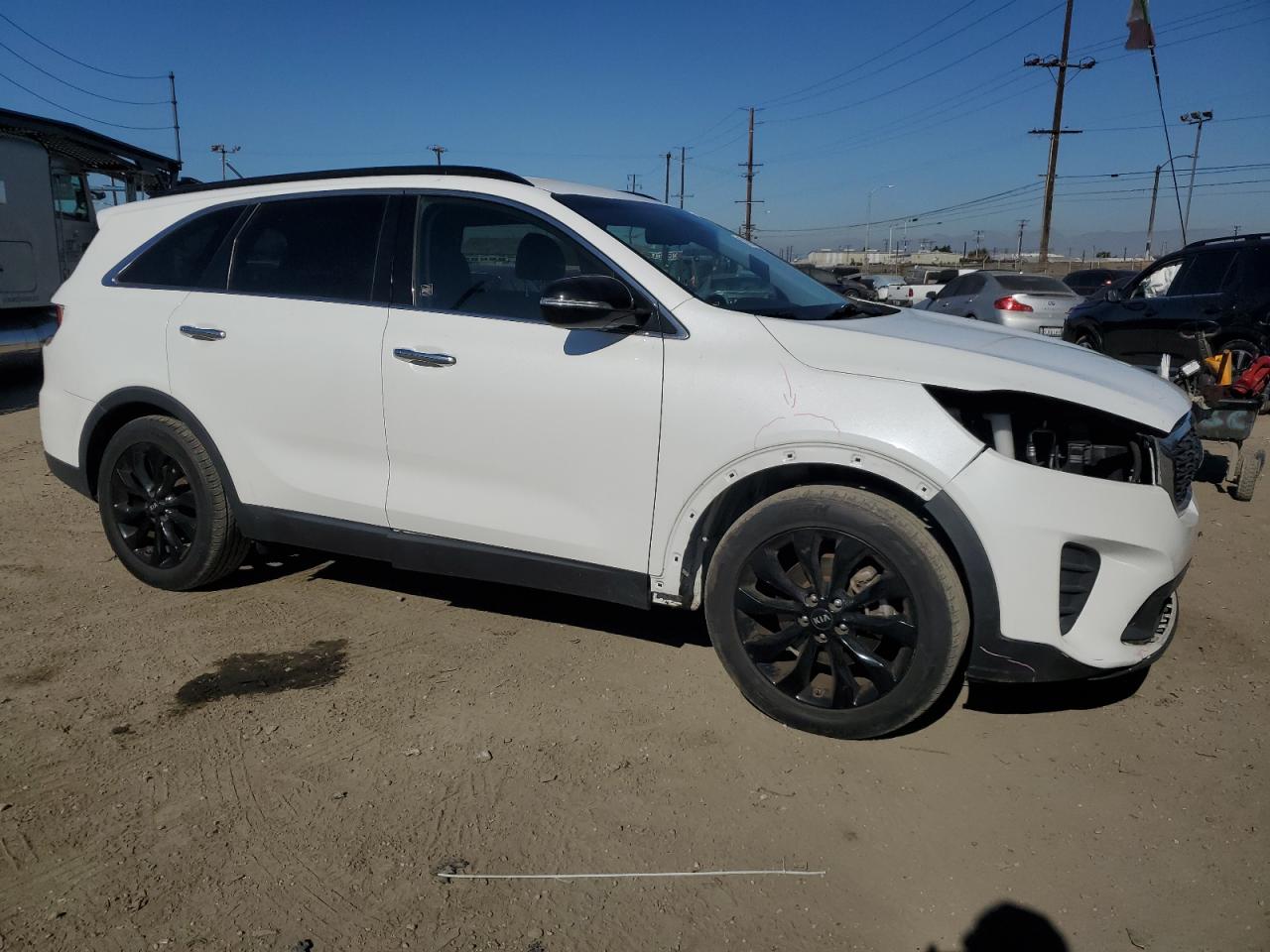 2019 KIA Sorento VIN 5XYPG4A51KG601460 Copart auction photo, front end / stripped damage thumbnail 4