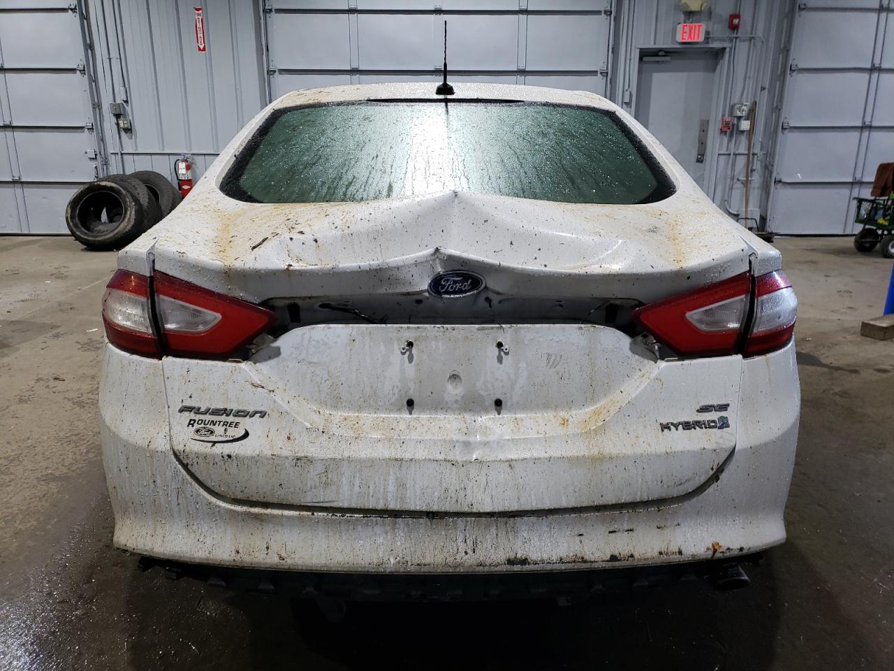 2013 Ford Fusion VIN 3FA6P0LU2DR354294 Copart auction photo, rear end / all over damage thumbnail 6
