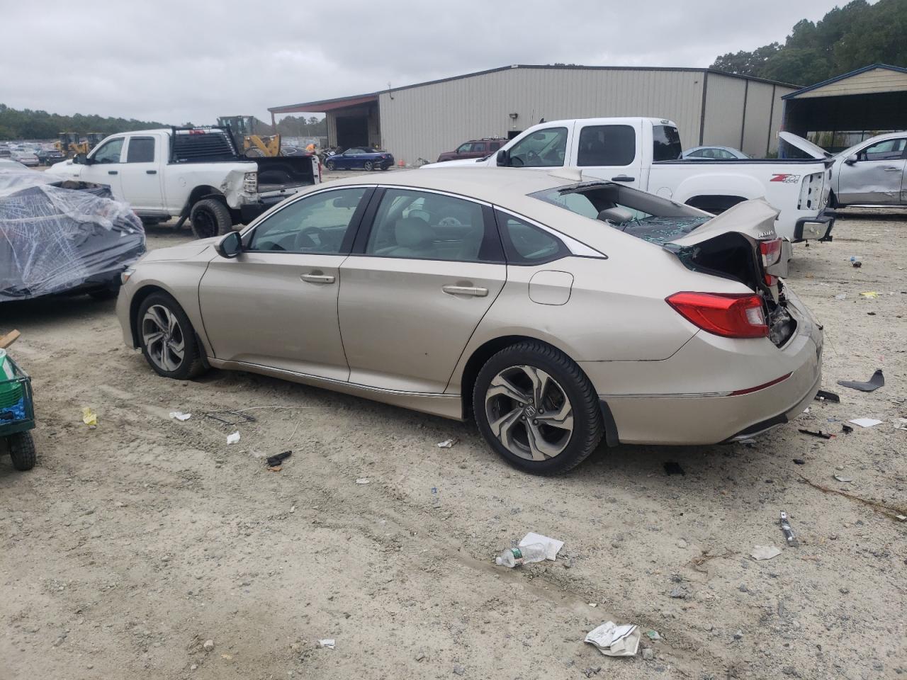 2019 Honda Accord VIN 1HGCV1F4XKA028885 Copart auction photo, rear end / minor dent/scratches damage thumbnail 2