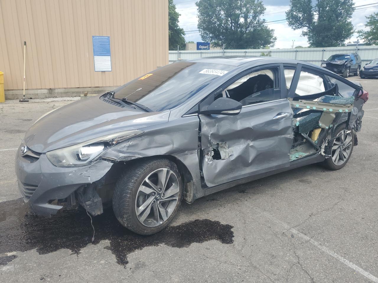 2014 Hyundai Elantra VIN 5NPDH4AEXEH520664