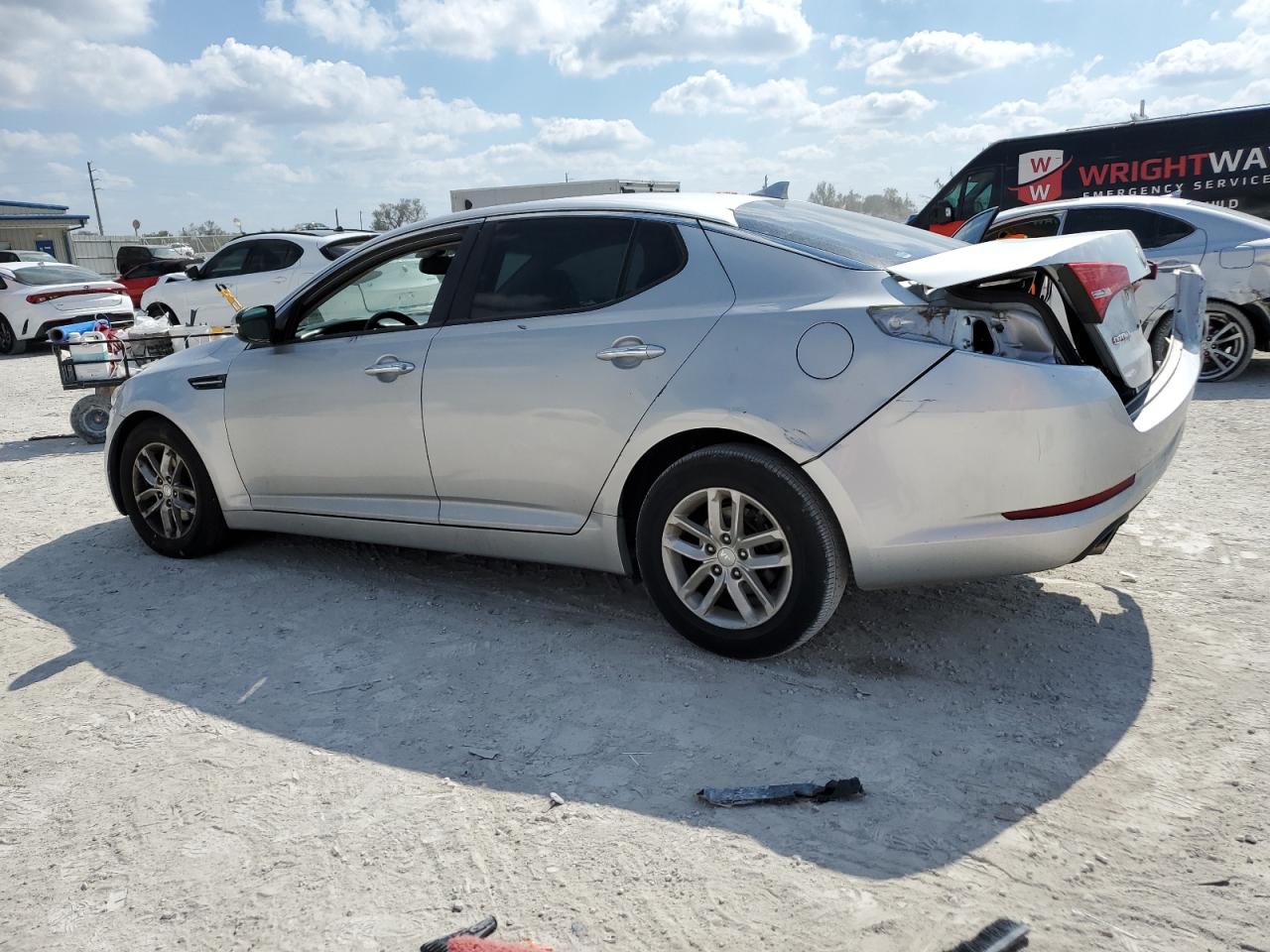 2013 KIA Optima VIN KNAGM4A71D5366738 Copart auction photo, rear end damage thumbnail 2