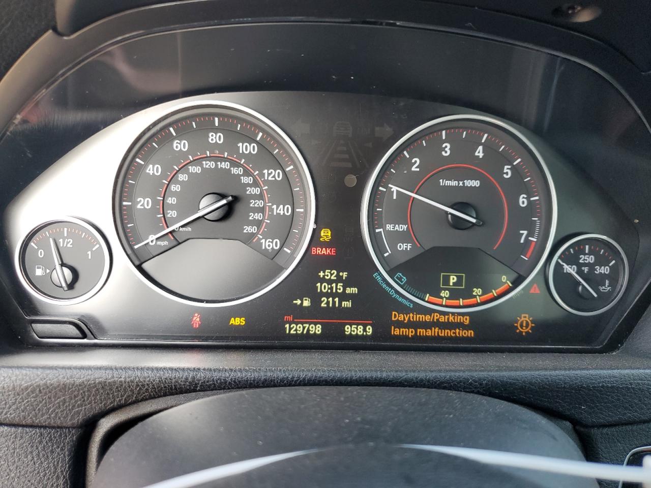 2014 BMW 4er VIN WBA3N5C52EF716029 Copart auction photo, front end / undercarriage damage thumbnail 9