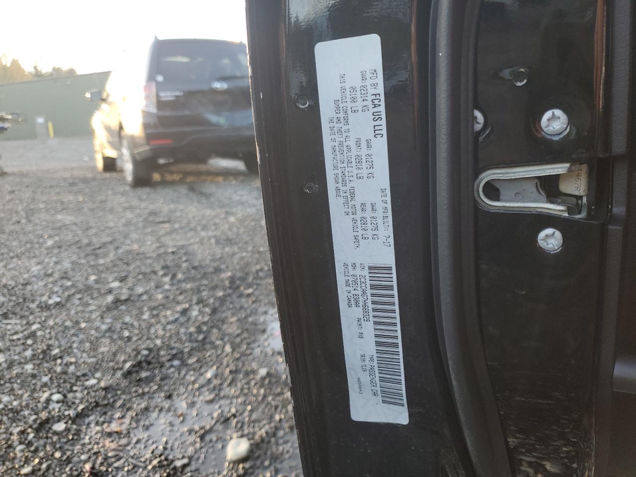 2017 Chrysler 300 VIN 2C3CCAAG7HH668329 Copart auction photo, front end damage thumbnail 12