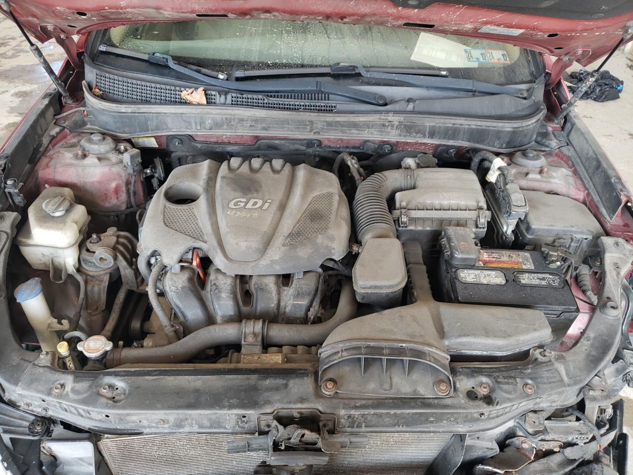 2012 Hyundai Sonata VIN 5NPEB4AC2CH408460 Copart auction photo, front end damage thumbnail 11