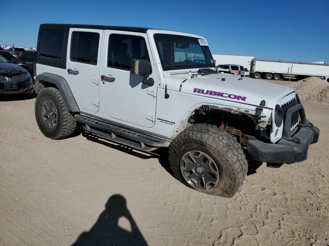 2015 Jeep Wrangler VIN 1C4BJWFGXFL552383 Copart auction photo, front end damage thumbnail 4
