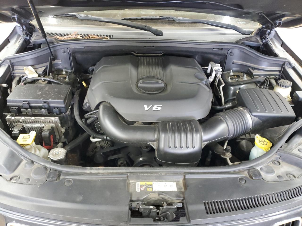 2014 Jeep Grand Cherokee VIN 1C4RJFBG8EC399554 Copart auction photo, front end / side damage thumbnail 13