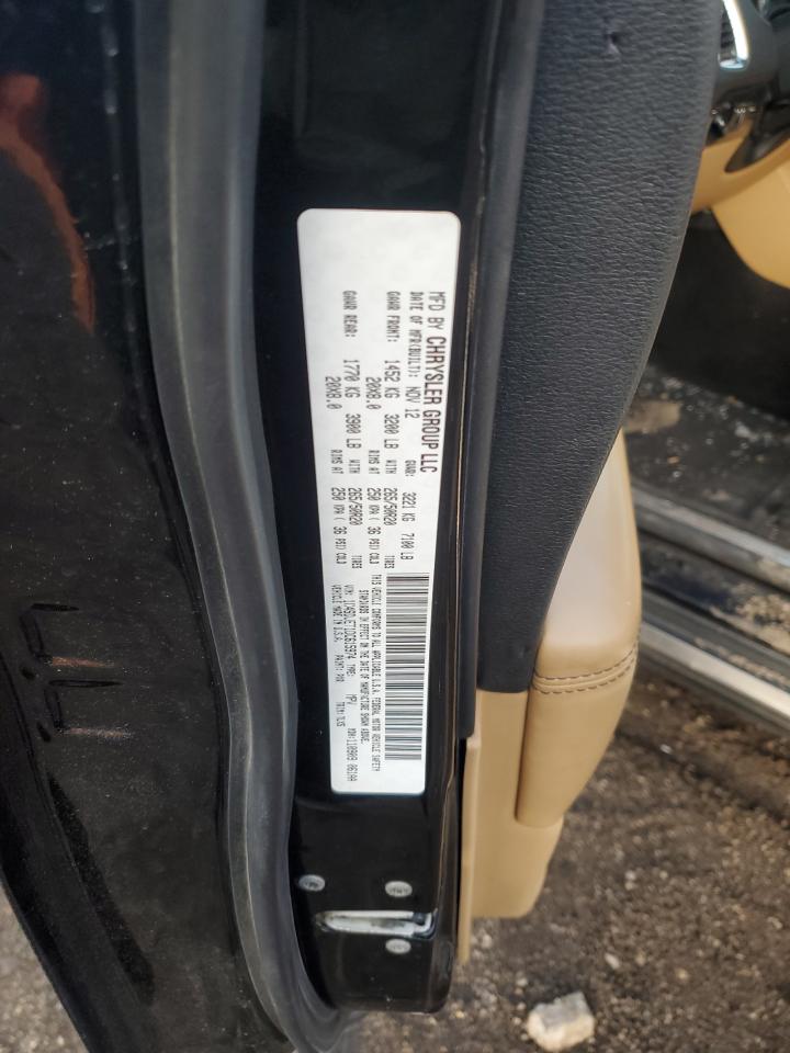 2013 Dodge Durango VIN 1C4SDJET1DC615974 Copart auction photo, side / front end damage thumbnail 15