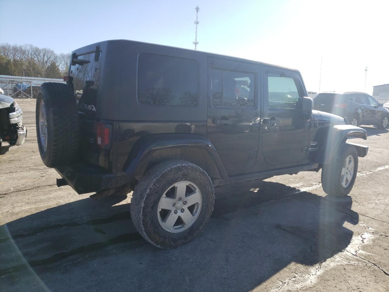 2007 Jeep Wrangler VIN 1J4GA59137L195065 Copart auction photo, mechanical damage thumbnail 3