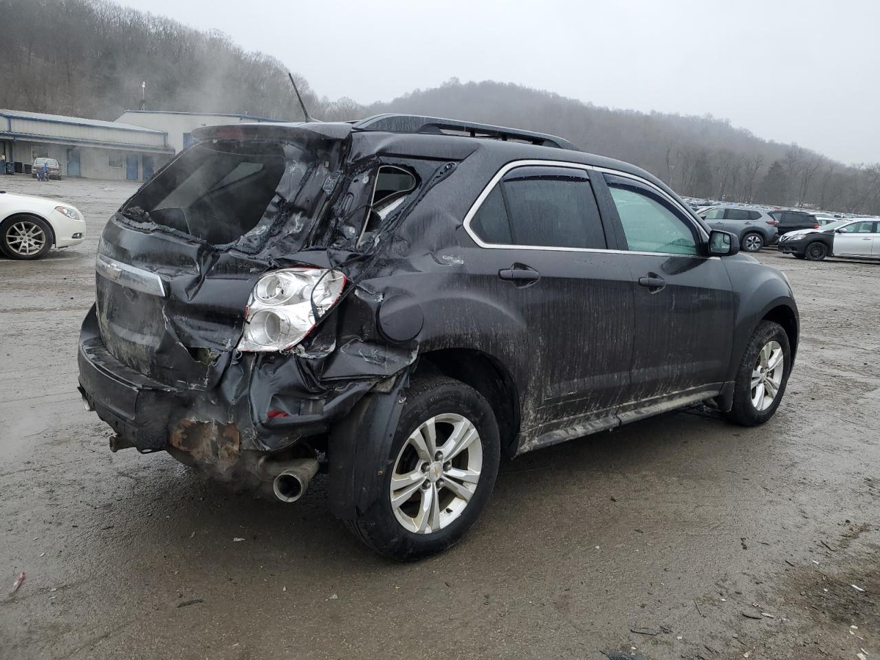 2014 Chevrolet Equinox VIN 2GNFLFE33E6278730 Copart auction photo, rear end / side damage thumbnail 3