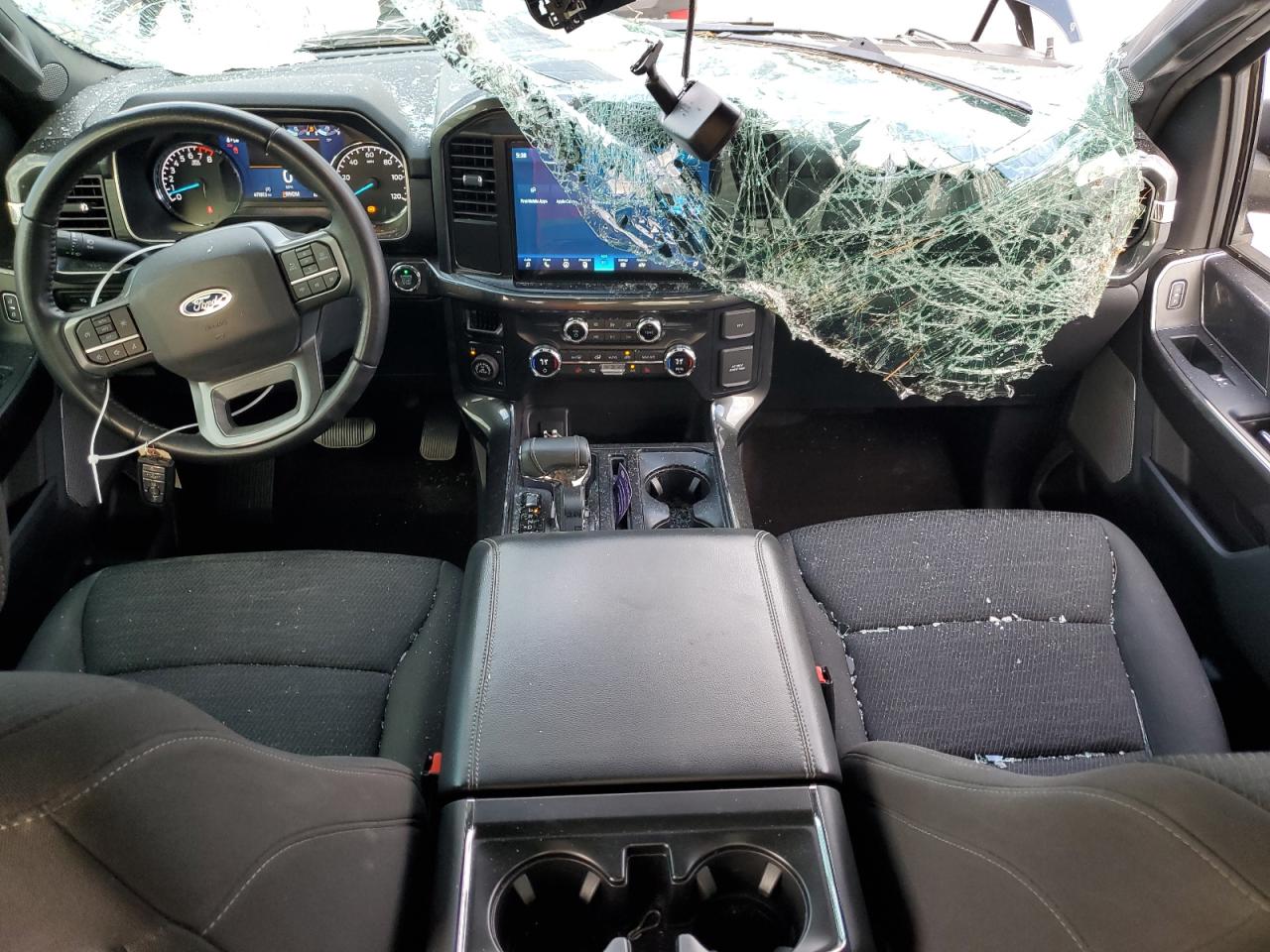 2021 Ford F-150 VIN 1FTFW1E57MFC20693 Copart auction photo, top/roof / side damage thumbnail 8