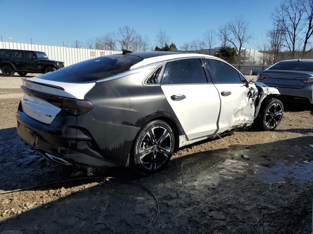 2022 KIA K5 VIN 5XXG64J29NG111186 Copart auction photo, front end / top/roof damage thumbnail 3