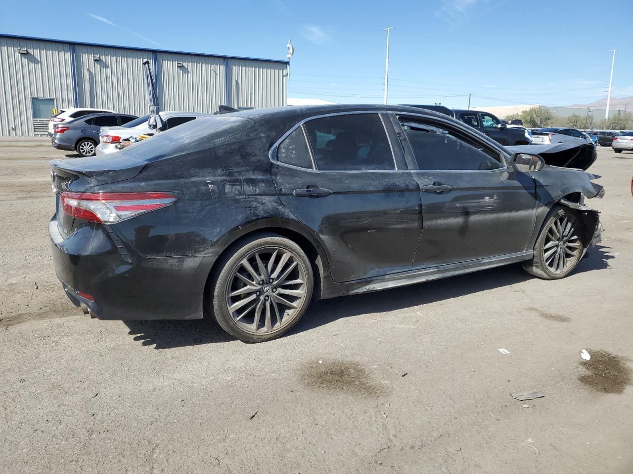 2019 Toyota Camry VIN 4T1B61HK2KU249345 Copart auction photo, front end / side damage thumbnail 3