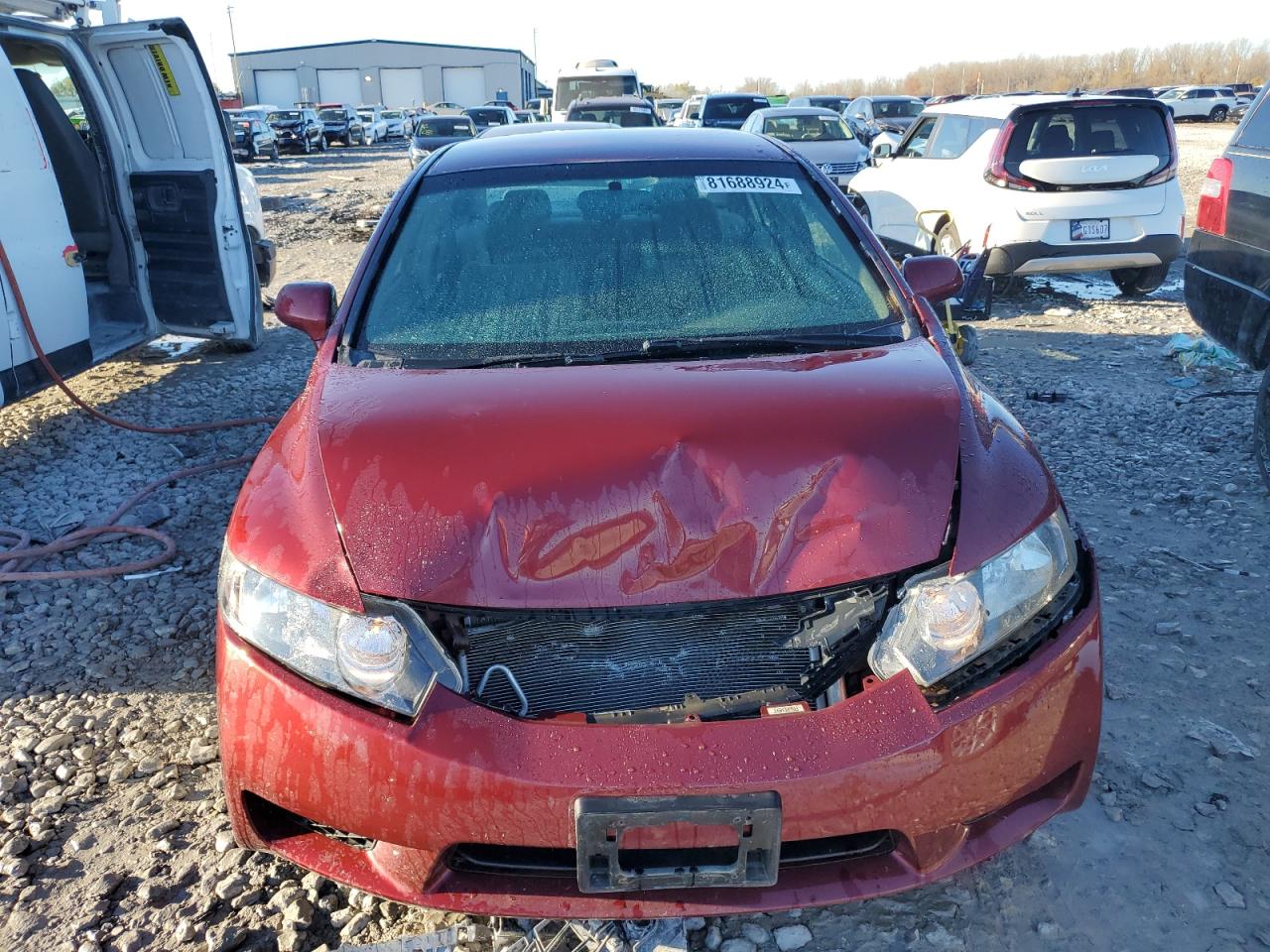 2010 Honda Civic VIN 19XFA1F51AE042489 Copart auction photo, front end damage thumbnail 5