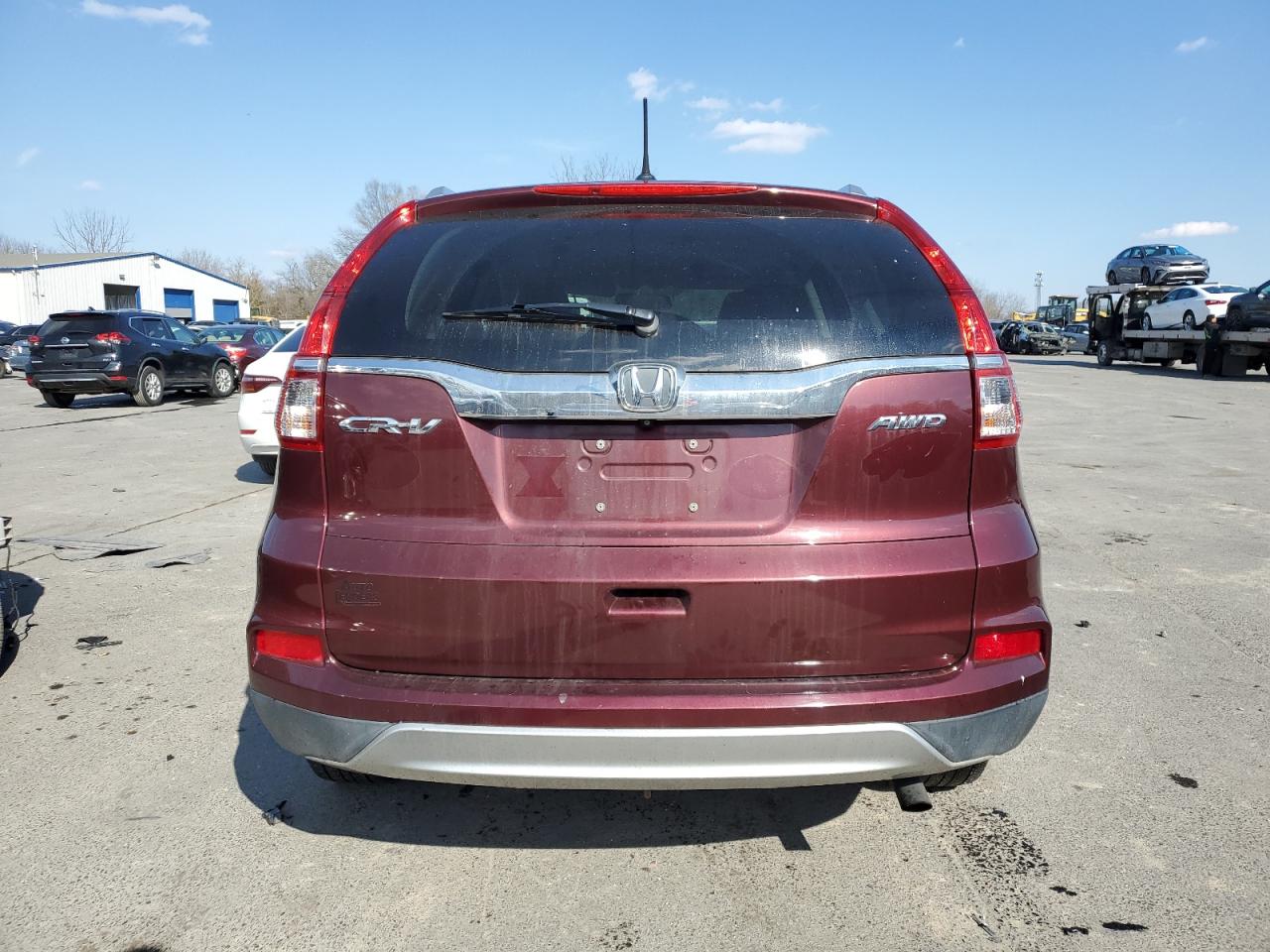 2016 Honda CR-V VIN 2HKRM4H76GH676373 Copart auction photo, front end / side damage thumbnail 6