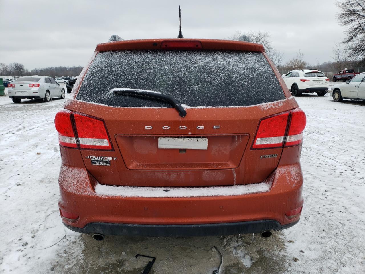 2013 Dodge Journey VIN 3C4PDCDG7DT591576 Copart auction photo, front end / mechanical damage thumbnail 6