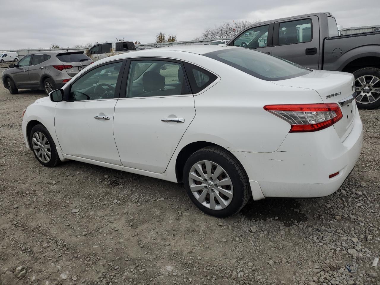 2015 Nissan Sentra VIN 3N1AB7AP8FL668257 Copart auction photo, front end / side damage thumbnail 2