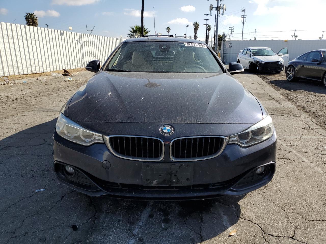 2016 BMW 4er VIN WBA3V7C59G5A26799 Copart auction photo, burn / rear end damage thumbnail 5