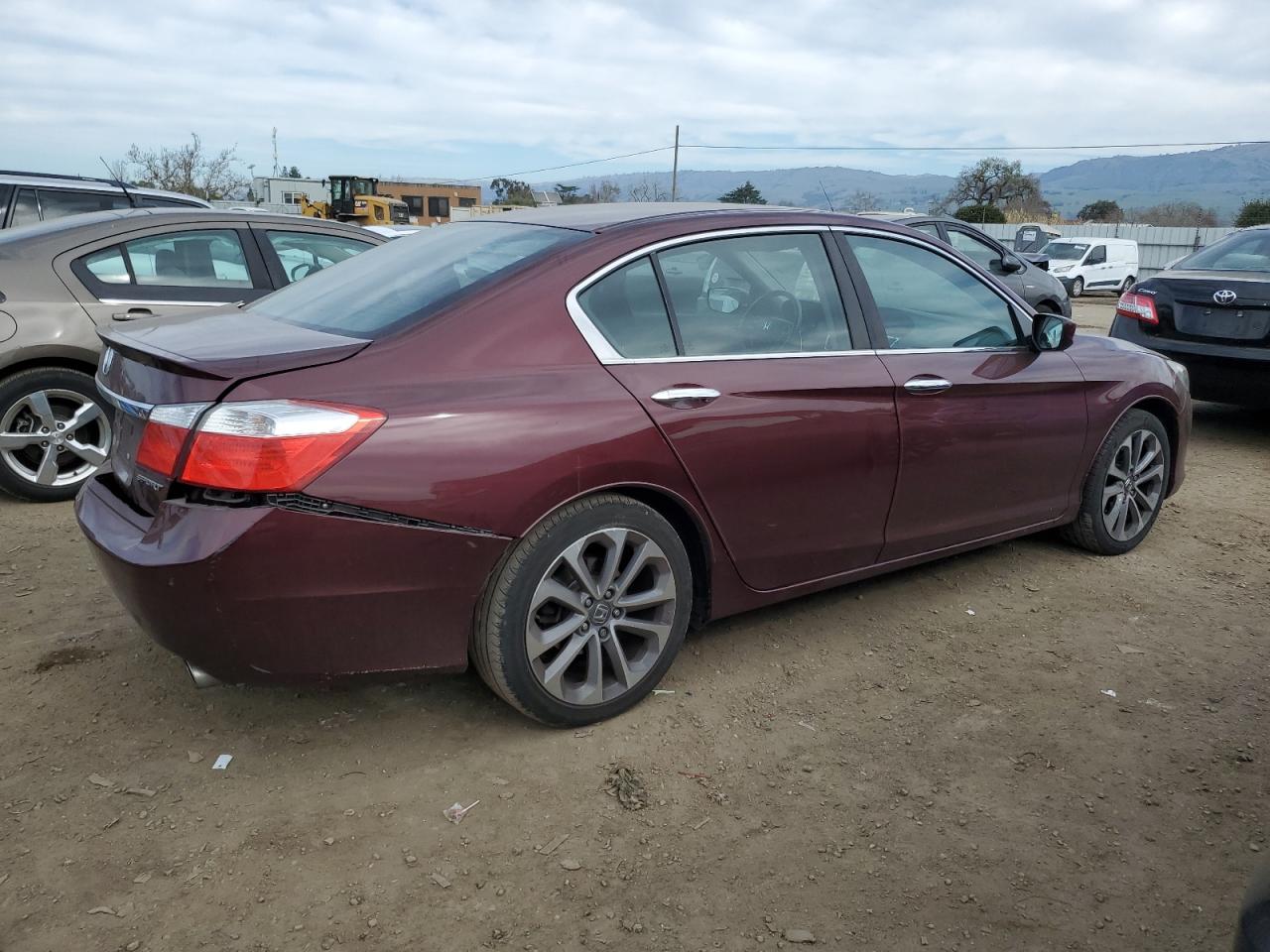 2014 Honda Accord VIN 1HGCR2F5XEA302271 Copart auction photo, rear end damage thumbnail 3