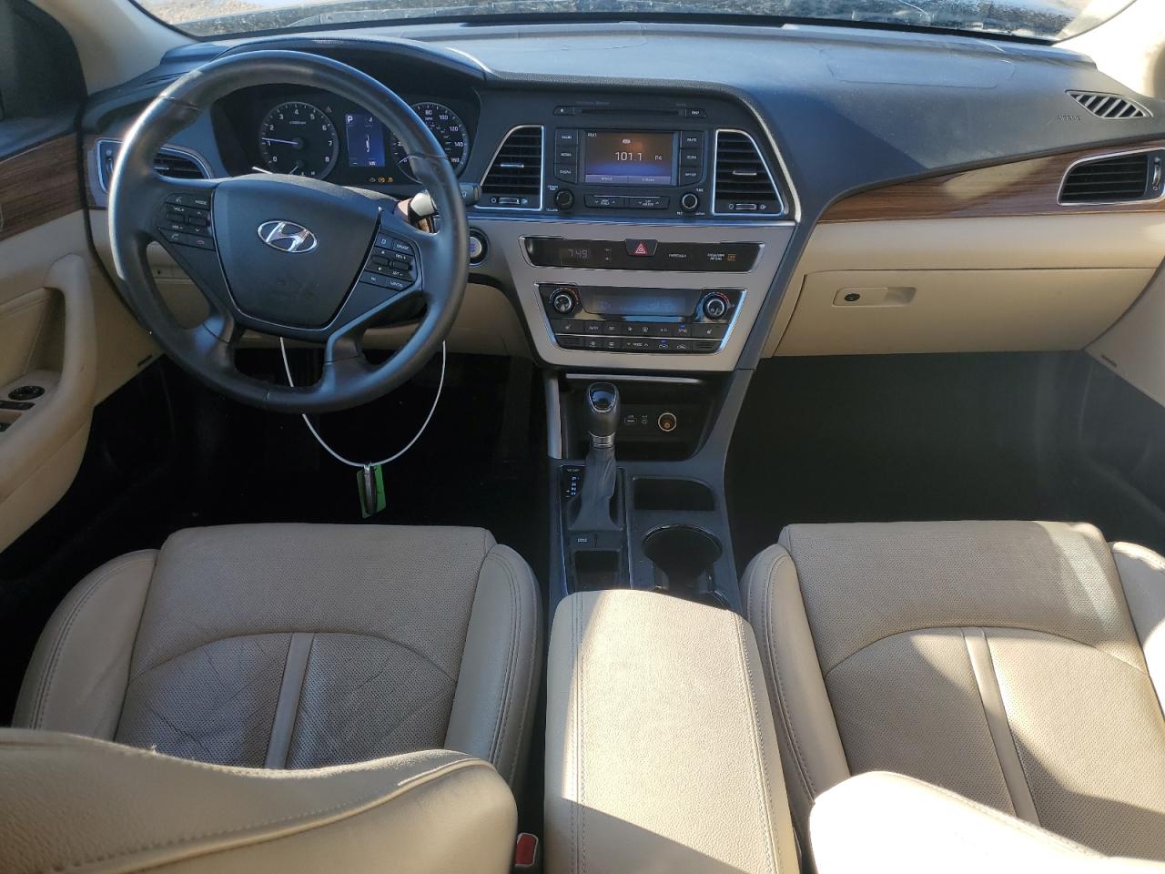 2015 Hyundai Sonata VIN 5NPE34AF3FH138392 Copart auction photo, front end damage thumbnail 8