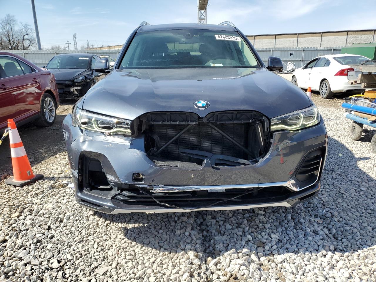 2020 BMW X7 VIN 5UXCW2C03L9B56280 Copart auction photo, rear end / front end damage thumbnail 5