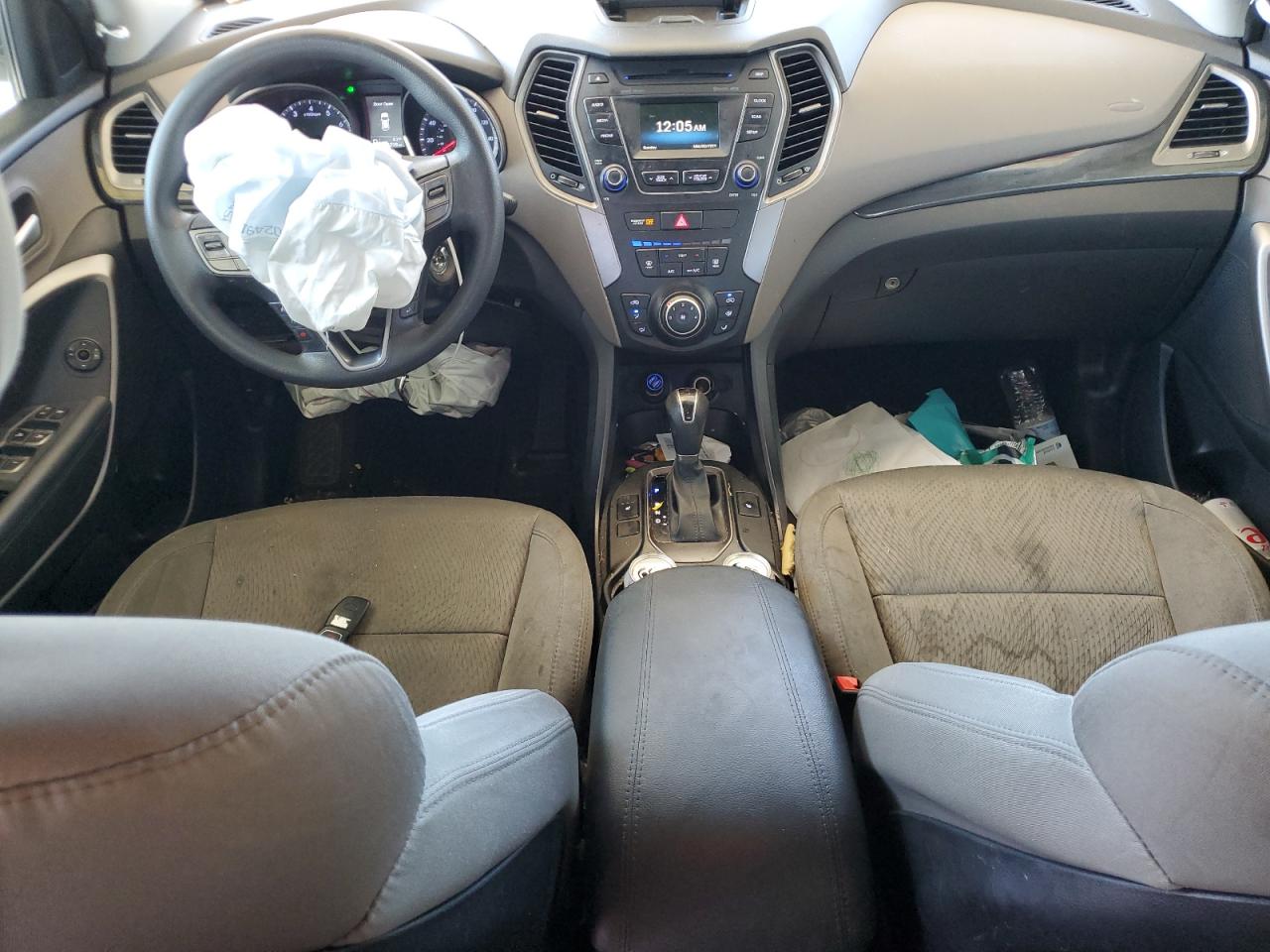 2016 Hyundai Santa Fe VIN 5XYZU3LB8GG338552 Copart auction photo, front end damage thumbnail 8