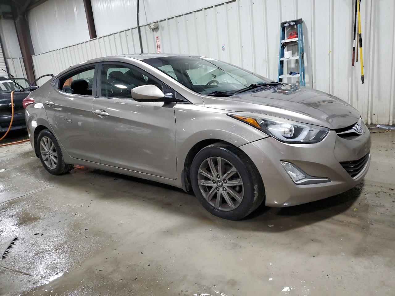 2015 Hyundai Elantra VIN 5NPDH4AE8FH624734 Copart auction photo, front end / side damage thumbnail 4