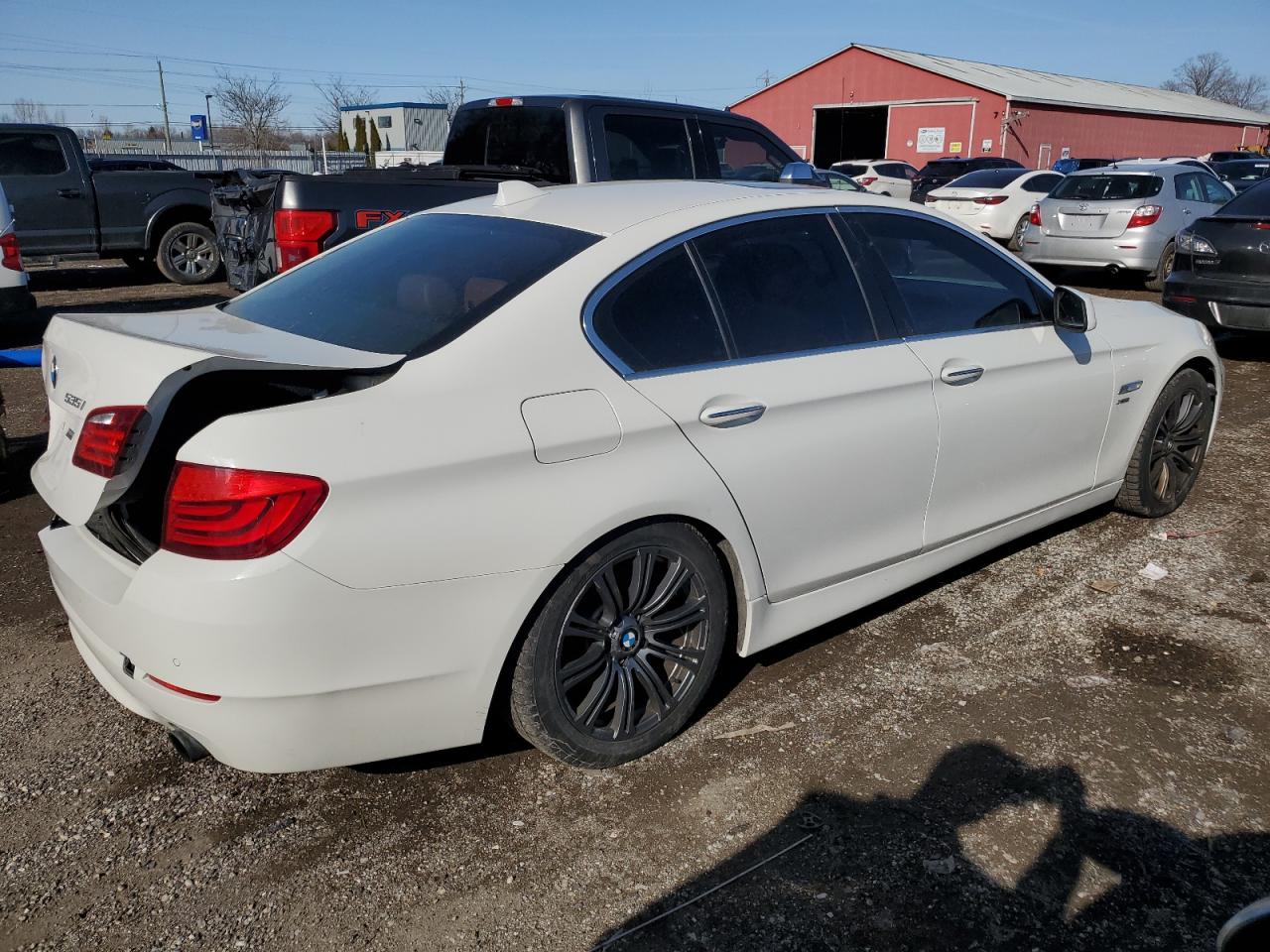 2011 BMW 5er VIN WBAFU7C56BC780485 Copart auction photo, rear end / front end damage thumbnail 3