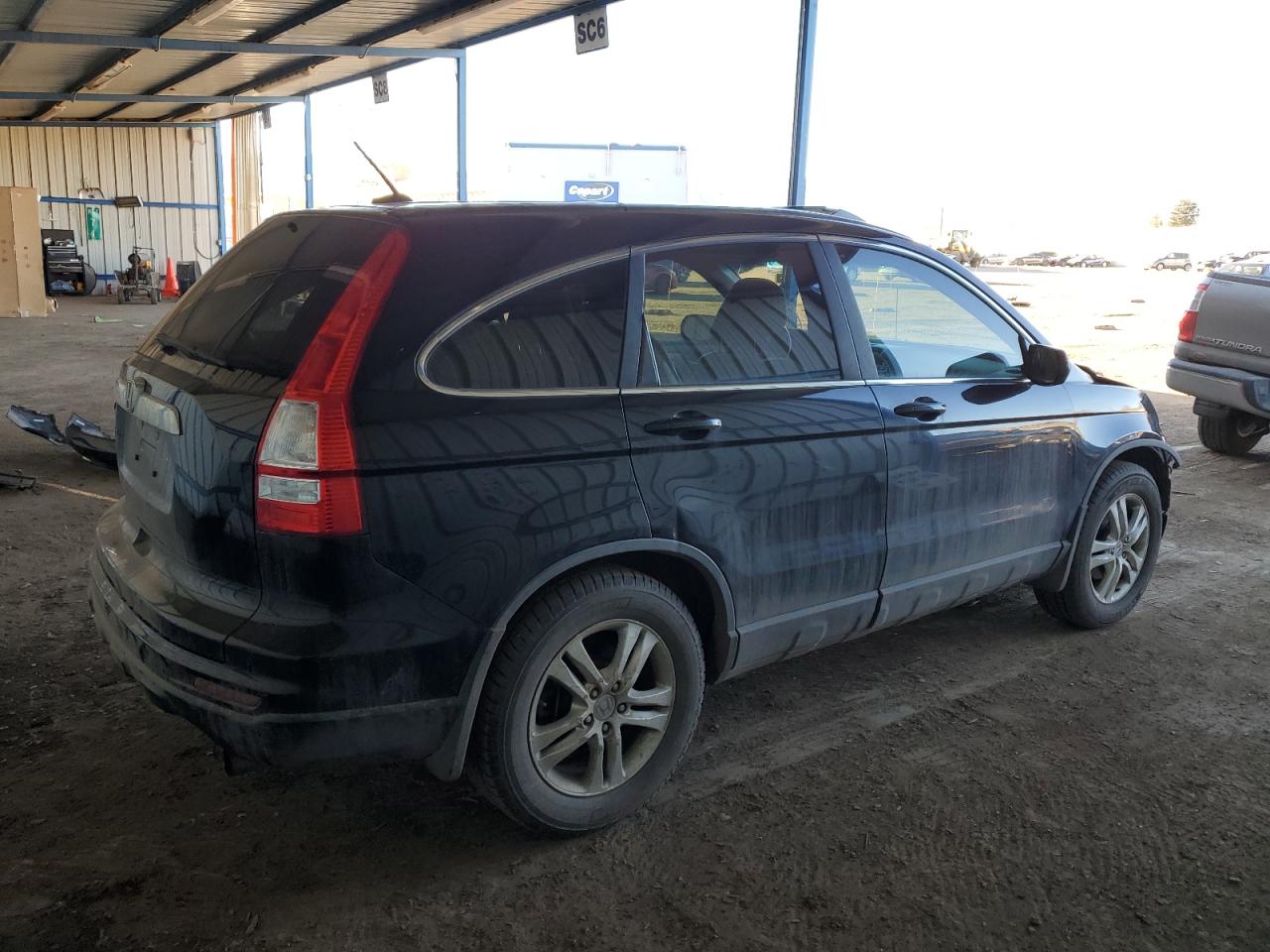 2011 Honda CR-V VIN 5J6RE3H75BL036872 Copart auction photo, front end / side damage thumbnail 3