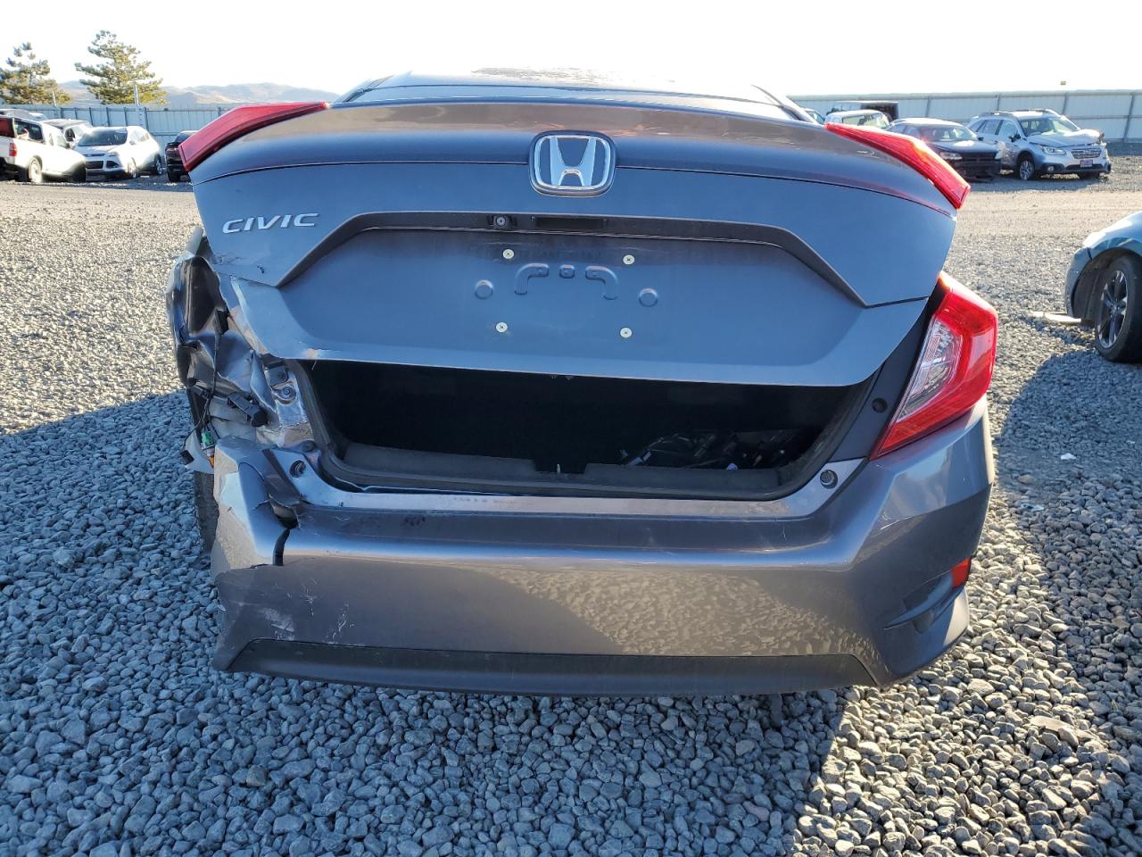 2016 Honda Civic VIN 19XFC2F57GE250160 Copart auction photo, rear end damage thumbnail 6