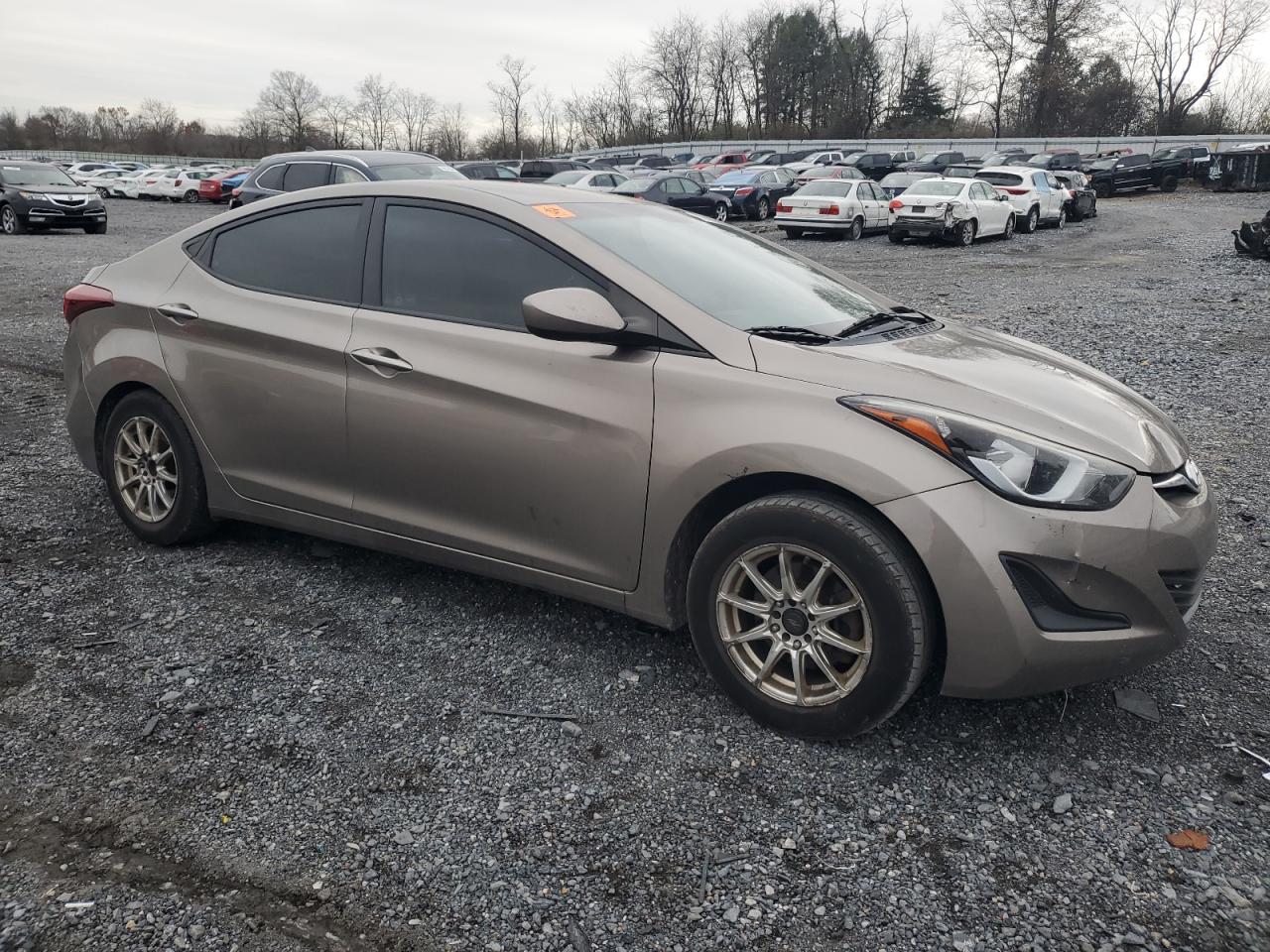 2016 Hyundai Elantra VIN 5NPDH4AE7GH777137 Copart auction photo, rear end / front end damage thumbnail 4
