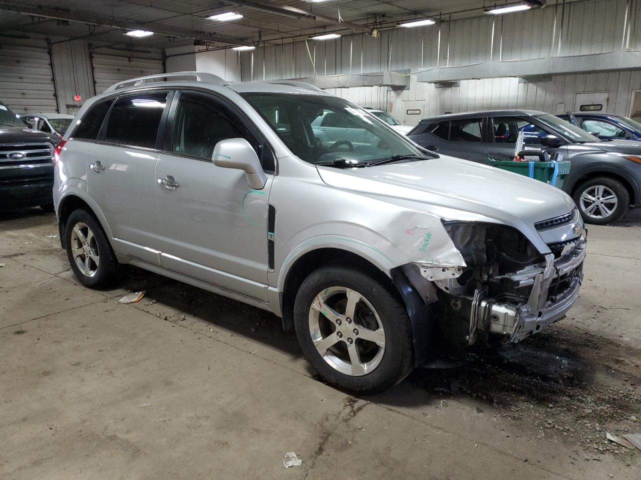 2014 Chevrolet Captiva VIN 3GNAL3EK9ES509258 Copart auction photo, front end / side damage thumbnail 4