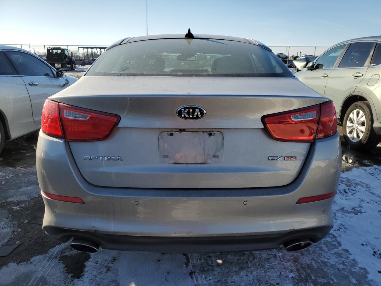 2014 KIA Optima VIN 5XXGN4A79EG326307 Copart auction photo, front end damage thumbnail 6