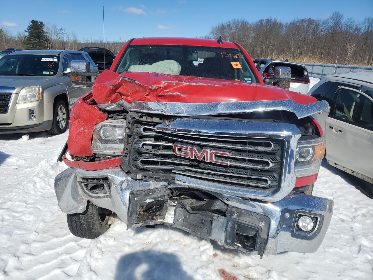 2016 GMC Sierra VIN 1GT12TE83GF142526 Copart auction photo, front end damage thumbnail 5