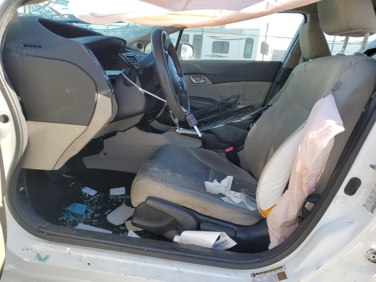 2015 Honda Civic VIN 19XFB2F71FE273842 Copart auction photo, all over damage thumbnail 7