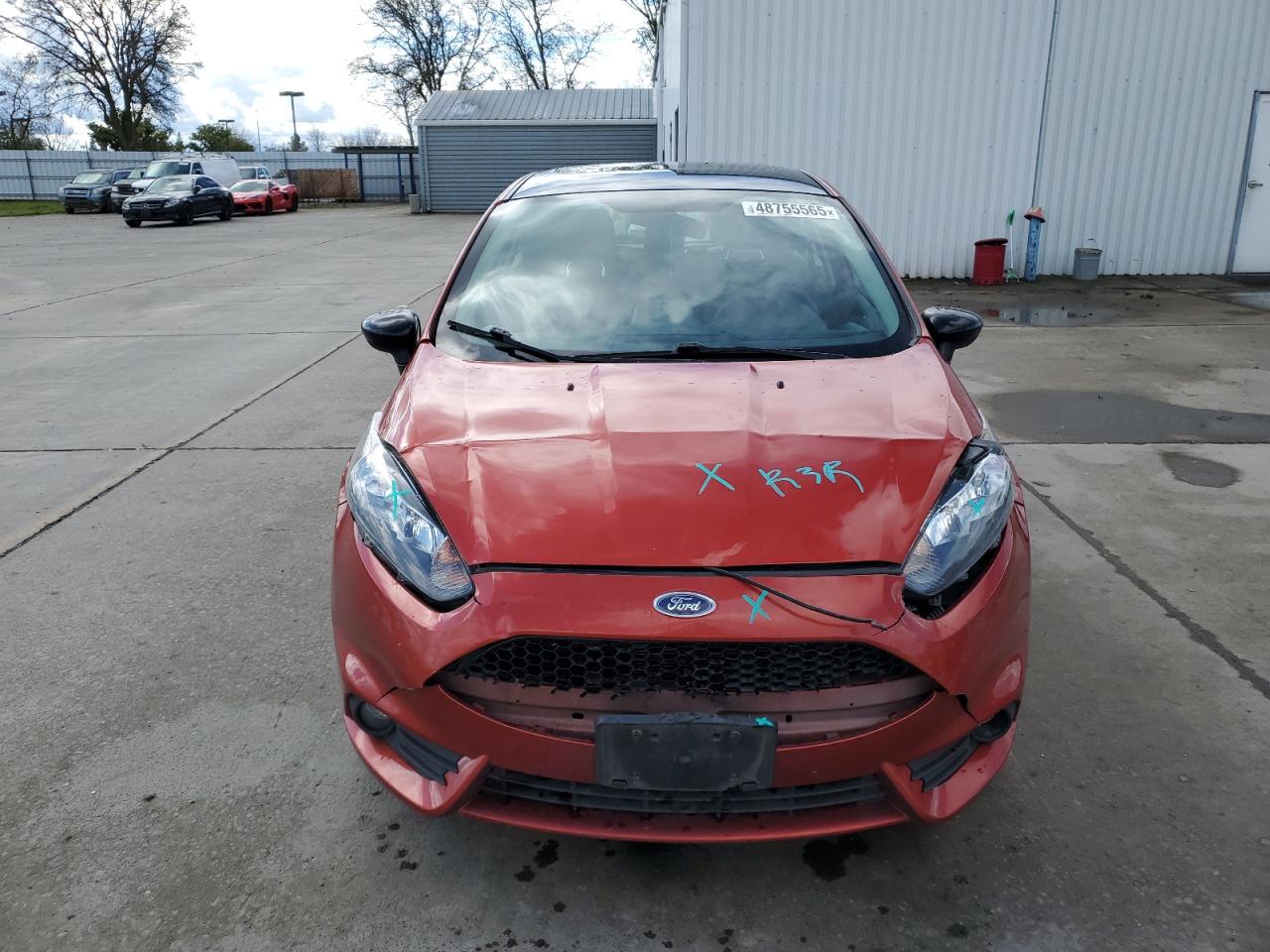 2019 Ford Fiesta VIN 3FADP4DJ5KM110927 Copart auction photo, front end damage thumbnail 5
