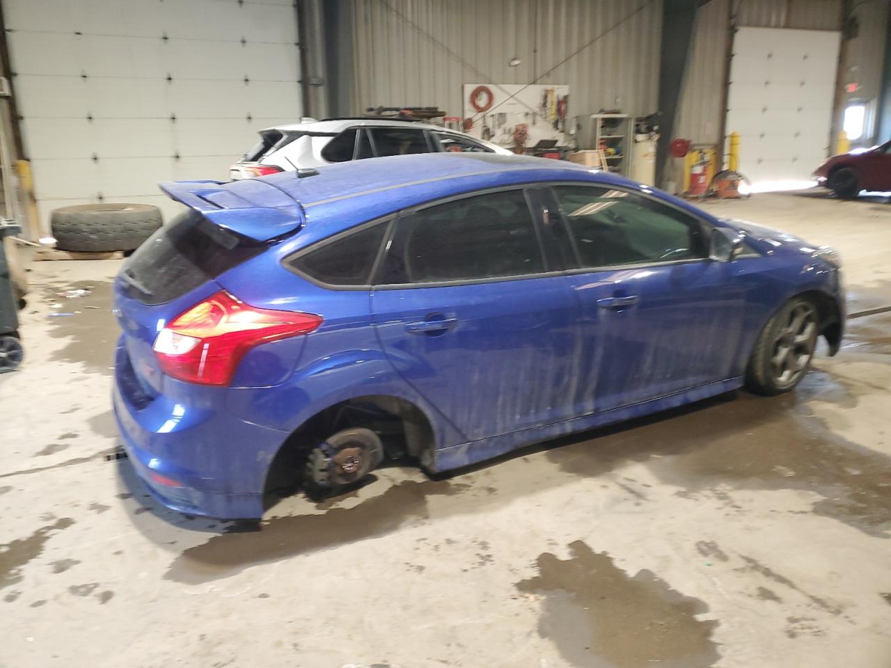 2014 Ford Focus VIN 1FADP3L98EL426801 Copart auction photo, front end / side damage thumbnail 3